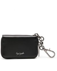 discord Yohji Yamamoto - Logo-print Zip-fastening Key Wallet - Lyst