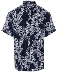 NN07 - Deon Floral-Print Shirt - Lyst