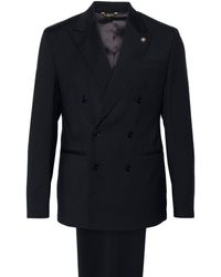 Manuel Ritz - Double-breasted Wool Suit - Lyst