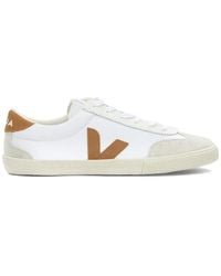 Veja - Volley Logo-Patch Suede-Panel Sneakers - Lyst