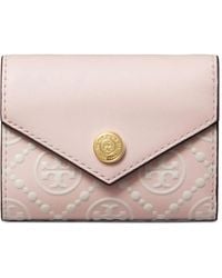 Tory Burch - Portafoglio A Busta Con Monogramma T - Lyst