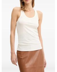 Elisabetta Franchi - Logo-Embroidered Tank Top - Lyst