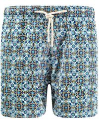 Peninsula - Santo Stefano Geometric-Print Swim Trunks - Lyst