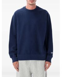 Champion - Logo-Patch Long-Sleeve Sweatshirt - Lyst