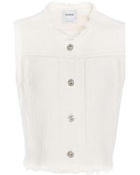 Barrie - Frayed Denim Vest - Lyst