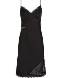 Karl Lagerfeld - Vestido con paneles de encaje - Lyst