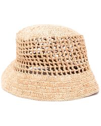 Manebí - Raffia Bucket Hat - Lyst