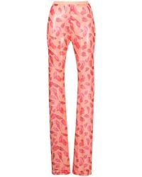 Marco Rambaldi - Pantalon Slim À Imprimé Bouches - Lyst