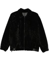 Simonetta Ravizza - Strappy Buckle-Detail Fur Jacket - Lyst