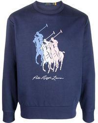 Polo Ralph Lauren - Sweatshirt mit Polo Pony-Print - Lyst