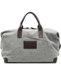 Gran Sasso - Herringbone-Pattern Wool Tote Bag - Lyst