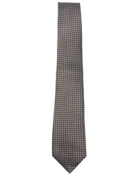 Canali - Geometric-Patterned Silk Tie - Lyst