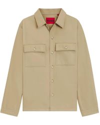 HUGO - Button-Up Cargo Overhemd - Lyst
