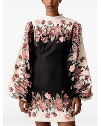 FARM Rio - Winter Floral Long Sleeve Mini Dress - Lyst