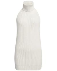 12 STOREEZ - Open-Back Roll-Neck Top - Lyst