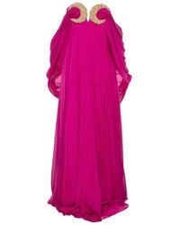 Amen - Bead-Embellished Strapless Maxi Dress - Lyst