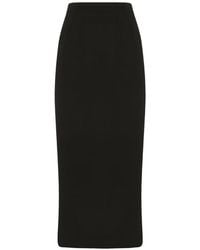 Dolce & Gabbana - Wool Pencil Skirt - Lyst
