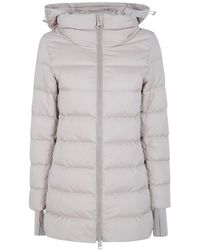 Herno - Zip-Up Hooded Padded Coat - Lyst