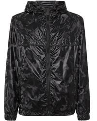Philipp Plein - Camouflage-Print Hooded Windbreaker - Lyst