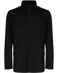 Ermenegildo Zegna Chaqueta con cuello alto - Azul