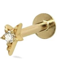 Lark & Berry - 14Kt Shooting Star Diamond Stud Earring - Lyst