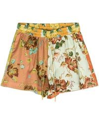 ALÉMAIS - Floral-print Cotton Shorts - Lyst