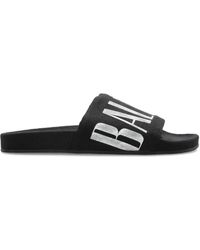 Balenciaga - Logo-Print Slides - Lyst