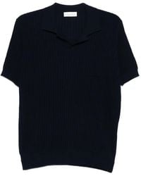 Roberto Collina - Ribbed Pocket Polo Shirt - Lyst