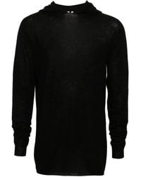 Rick Owens - Fine-Knit Virgin Wool Hoodie - Lyst