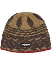 Supreme - Logo-Patch Beanies Hat - Lyst