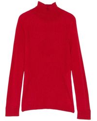 Max Mara - Ribbed-Knit Roll-Neck Sweater - Lyst