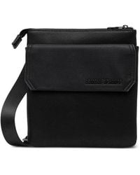 ARMANI EXCHANGE - Logo-Detail Pocket Messenger Bag - Lyst