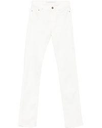KARL LAGERFELD - Buttoned Straight-Leg Jeans - Lyst