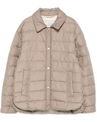 Peserico - Snap-Button Quilted Jacket - Lyst