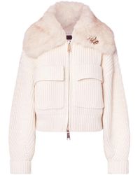 Liu Jo - Wool Bomber Jacket With Teddy Collar - Lyst