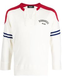 DSquared² - Pull En Maille À Logo Imprimé - Lyst