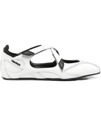 The Attico - Floor01 Touch-Strap Ballet Flats - Lyst