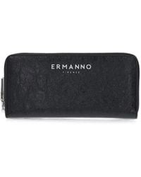ERMANNO FIRENZE - Logo-Print Zip-Around Wallet - Lyst