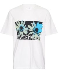 Oamc Peacemaker - T-Shirt Peacemaker En Coton À Fleurs - Lyst