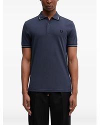 Fred Perry - Contrast-Trim Logo Polo Shirt - Lyst