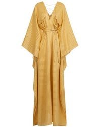 ‎Taller Marmo - Mojave Lace-Up Kaftan Maxi Dress - Lyst