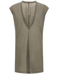 Rick Owens - Light V-Neck T-Shirt - Lyst