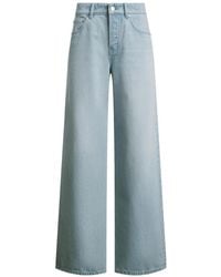 12 STOREEZ - 431 Button-Fastening Wide-Leg Jeans - Lyst