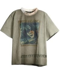 SAITOS - See Jane Distressed T-Shirt - Lyst
