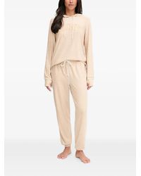DKNY - Hooded Long-Sleeved Pajama Set - Lyst