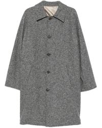 Eleventy - Button-Fastening Wool-Blend Coat - Lyst