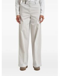 Peserico - Wide-Leg High-Waist Trousers - Lyst