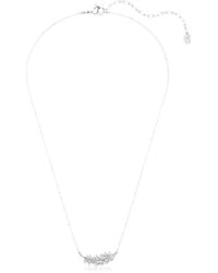 Swarovski - Vienna Feather-Motif Crystal-Embellished Necklace - Lyst