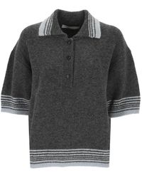 Tela - Polo Con Ribete A Rayas - Lyst