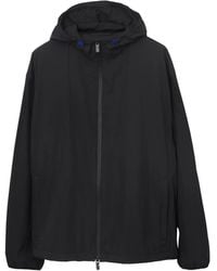Burberry - Ekd-Embroidered Hooded Lightweight Jacket - Lyst